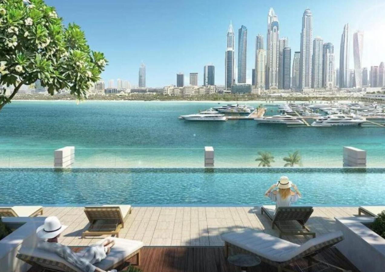 Ultra Luxury Emaar Beachfront - Private Beach And Pool Дубай Экстерьер фото