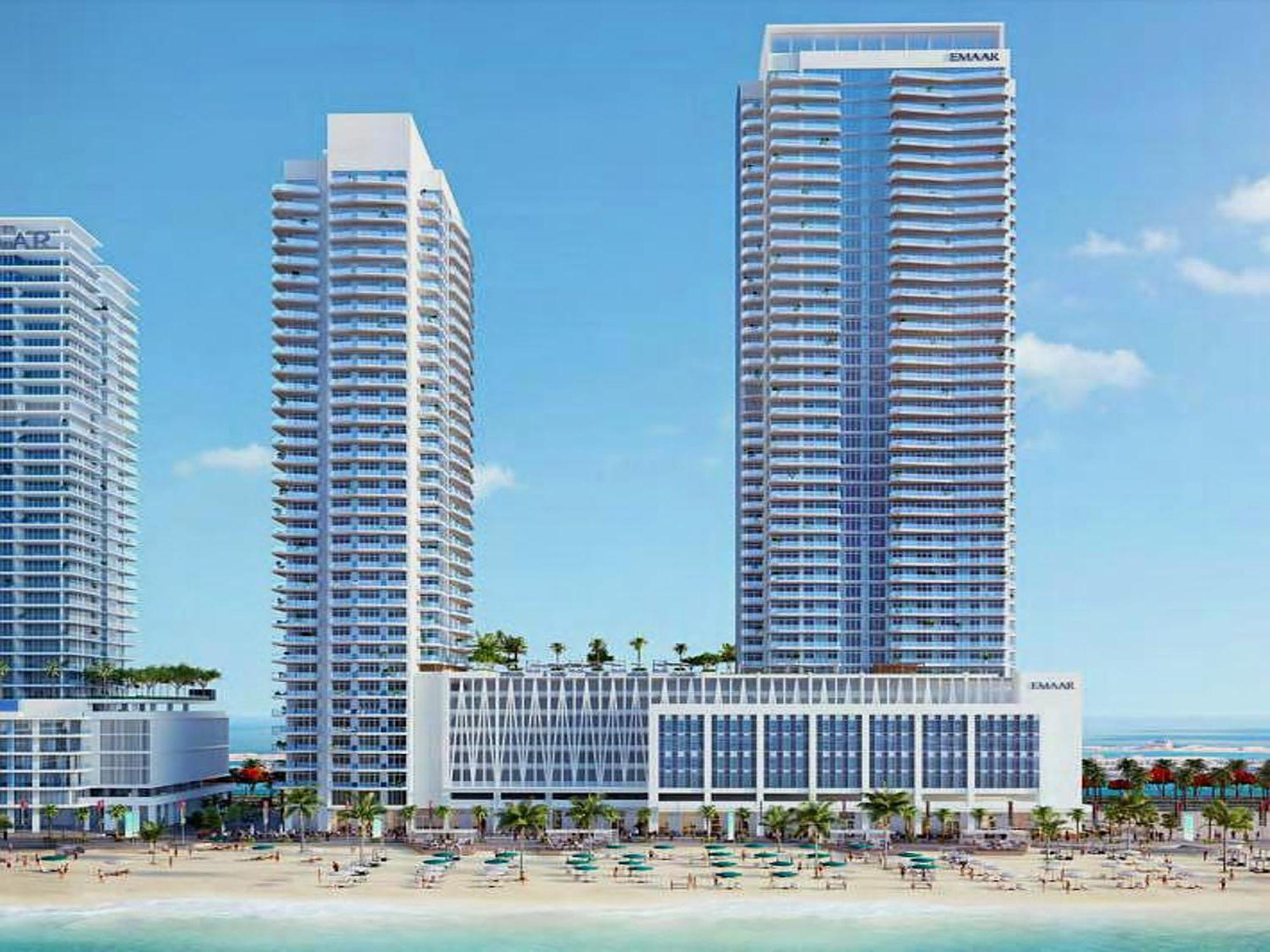 Ultra Luxury Emaar Beachfront - Private Beach And Pool Дубай Экстерьер фото